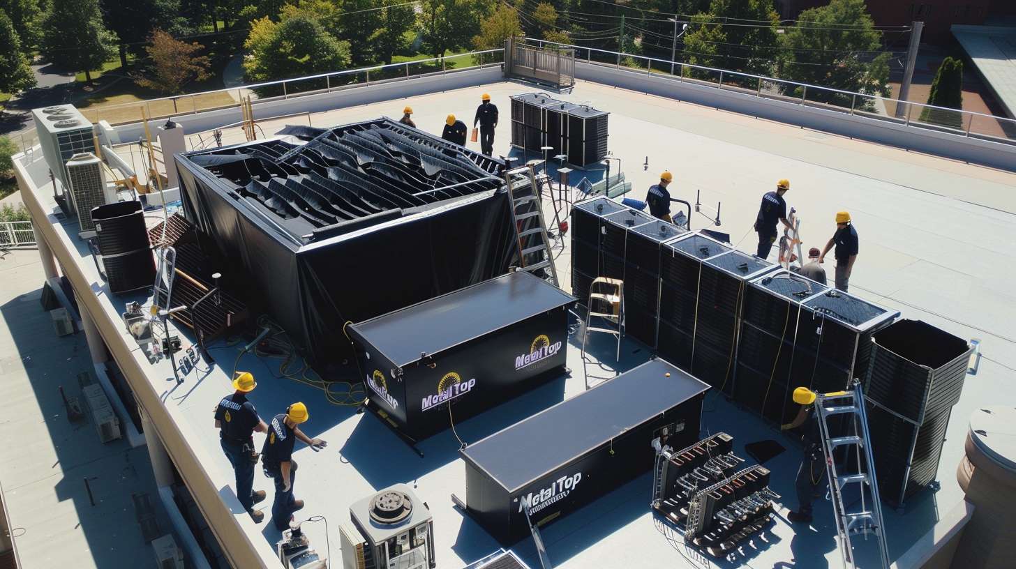 Roof leak repair specialist sealing damaged shingles on residential home in Flushing, Queens