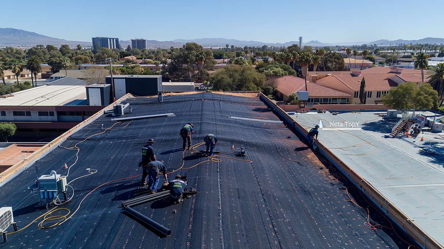 Professional roofing contractor inspecting residential roof in Jamaica, Queens neighborhood