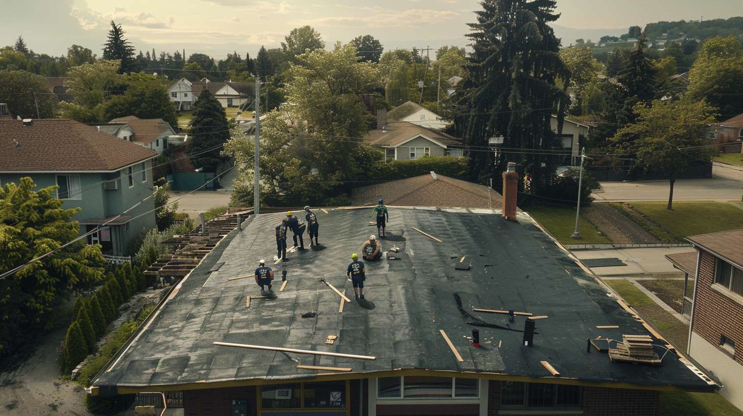 Residential roof replacement project completed on a home in Forest Hills, Queens