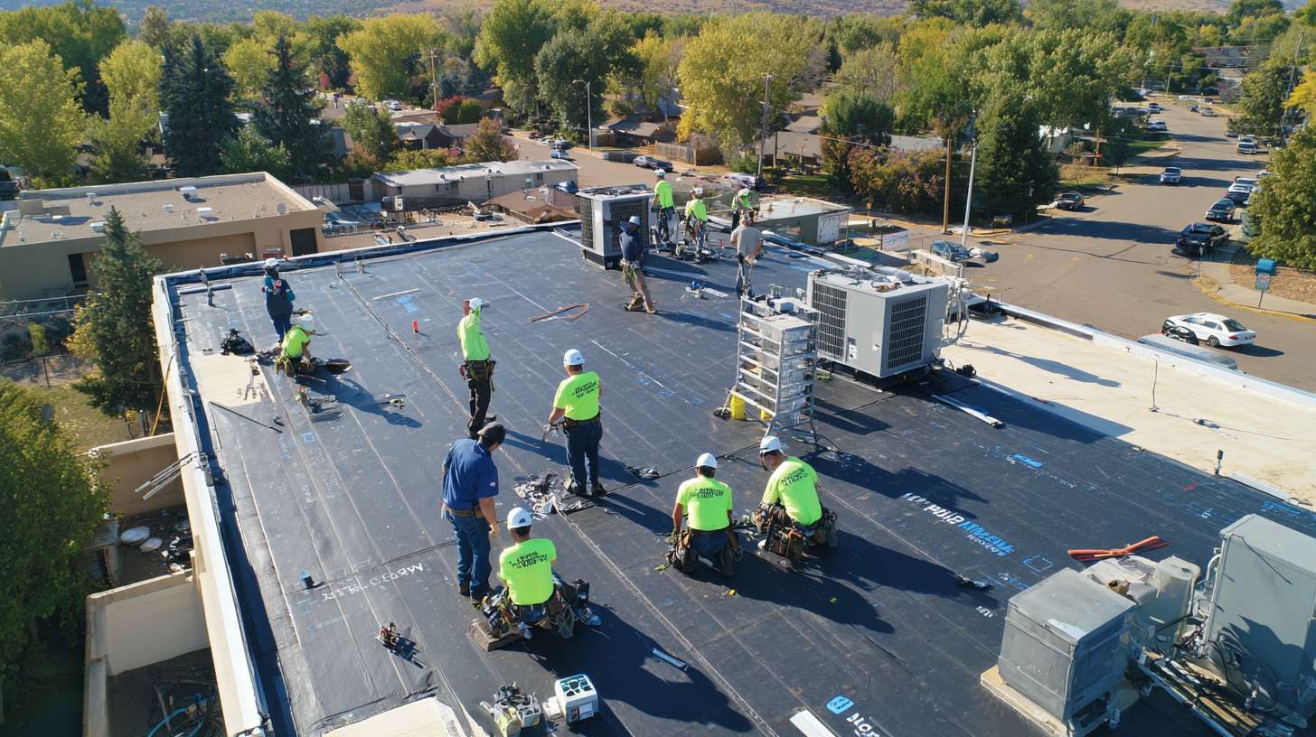 Professional roofer conducting thorough inspection on residential roof in Jamaica, Queens neighborhood