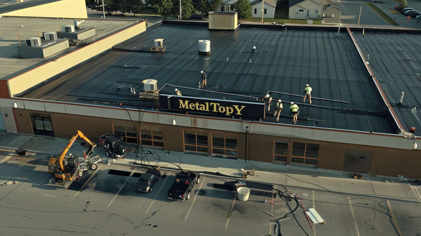Professional roofer performing small repairs on a residential roof in Flushing, Queens