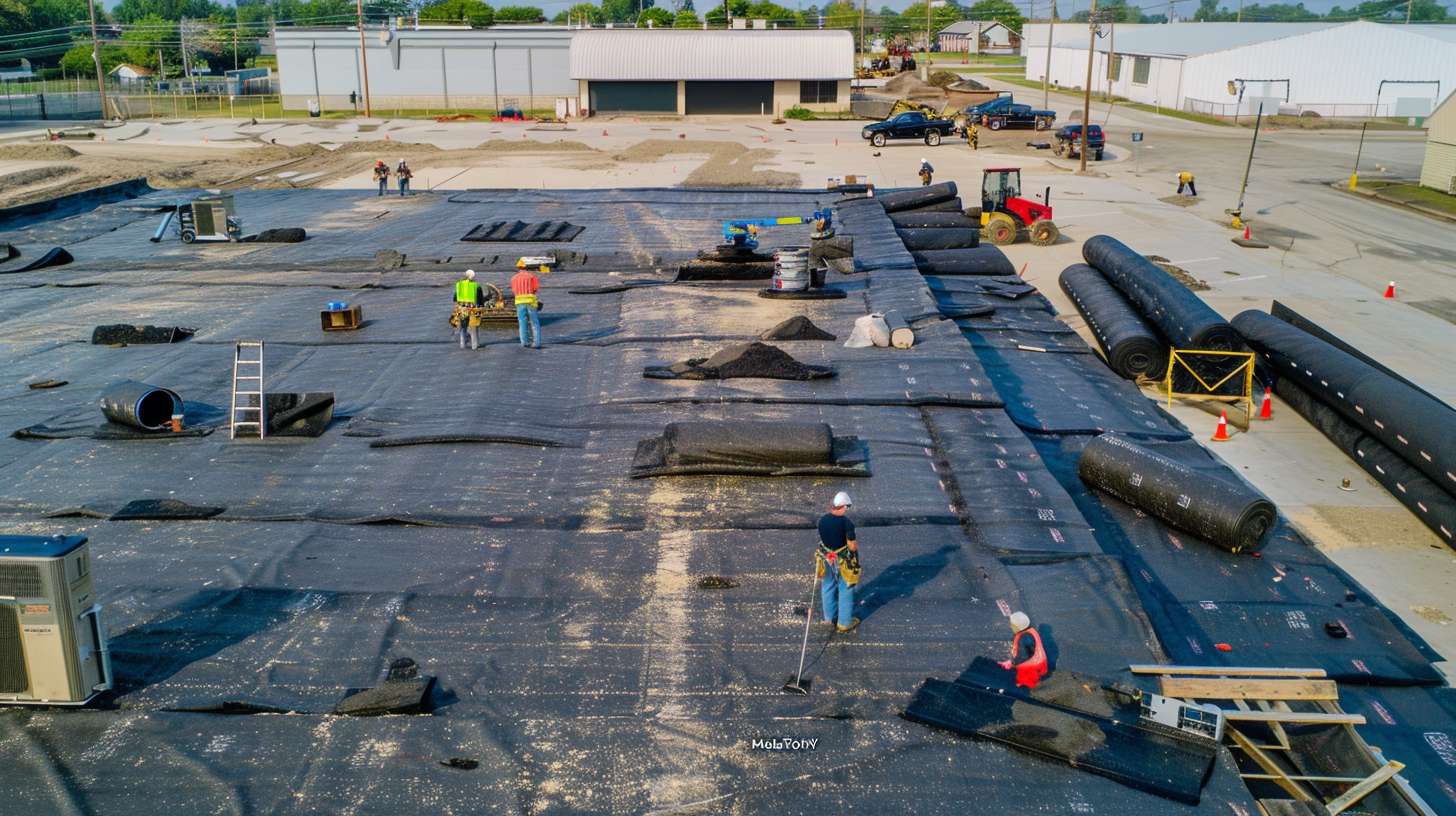 Professional roofing contractors installing new shingles on residential home in Astoria, Queens