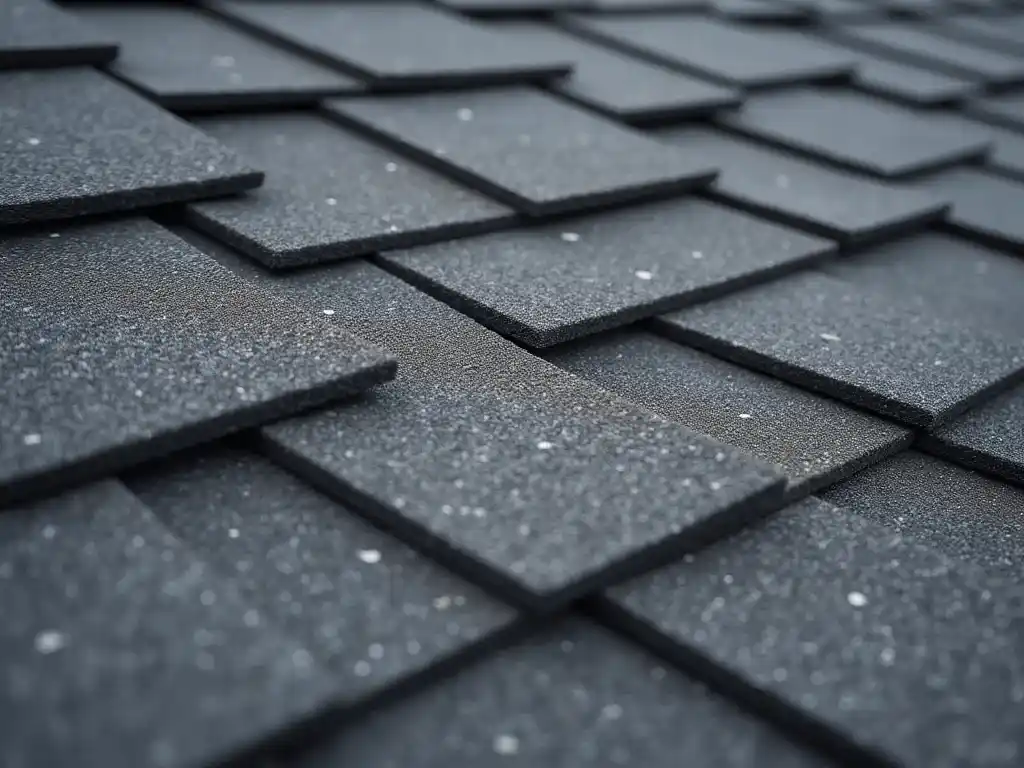 close up image of shingle roof